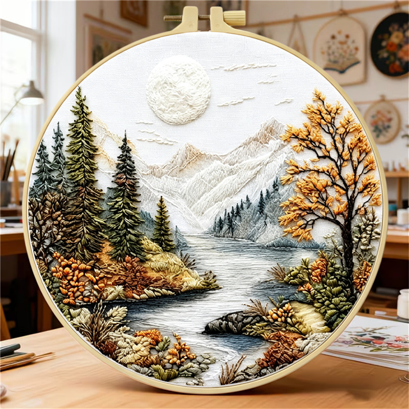 Embroidery Meaning - مجموعة تطريز يدوي للمبتدئين مع نمط