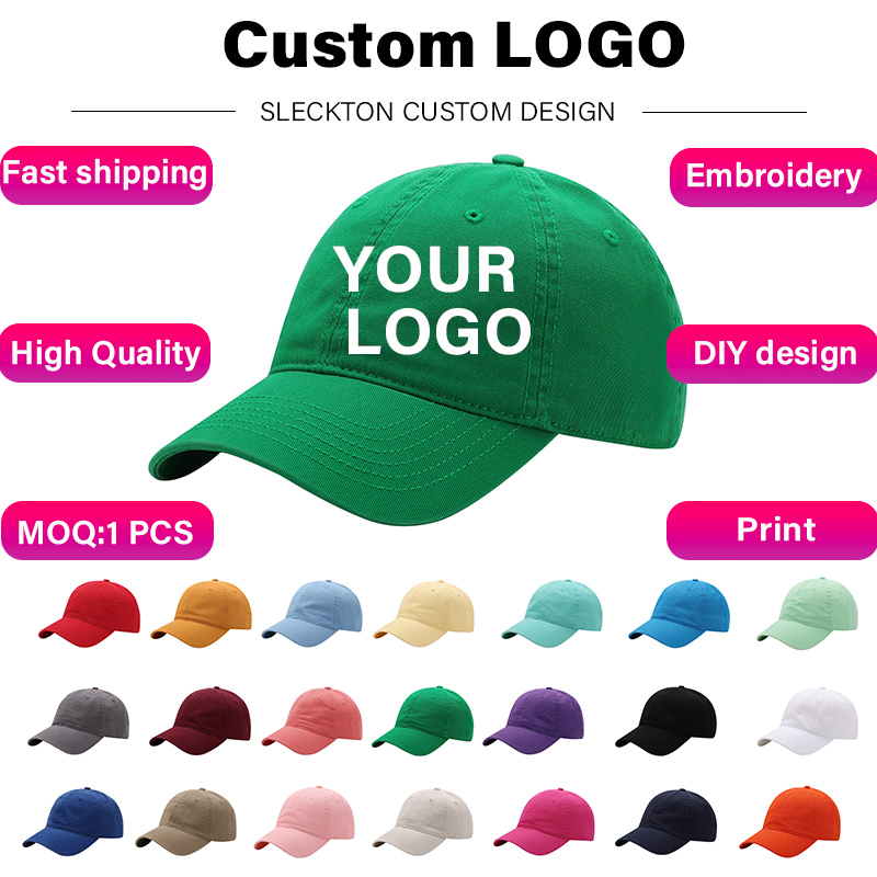 SLECKTON قبعة بيسبول مخصصة موض - مراجعة Embroidery Design Logo وسعره