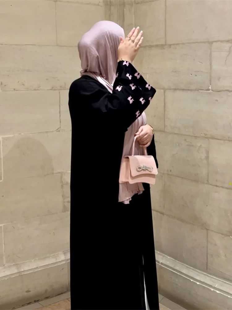 رمضان القلب الأسود عباية دامن  - مراجعة Embroidery Kebaya وسعره