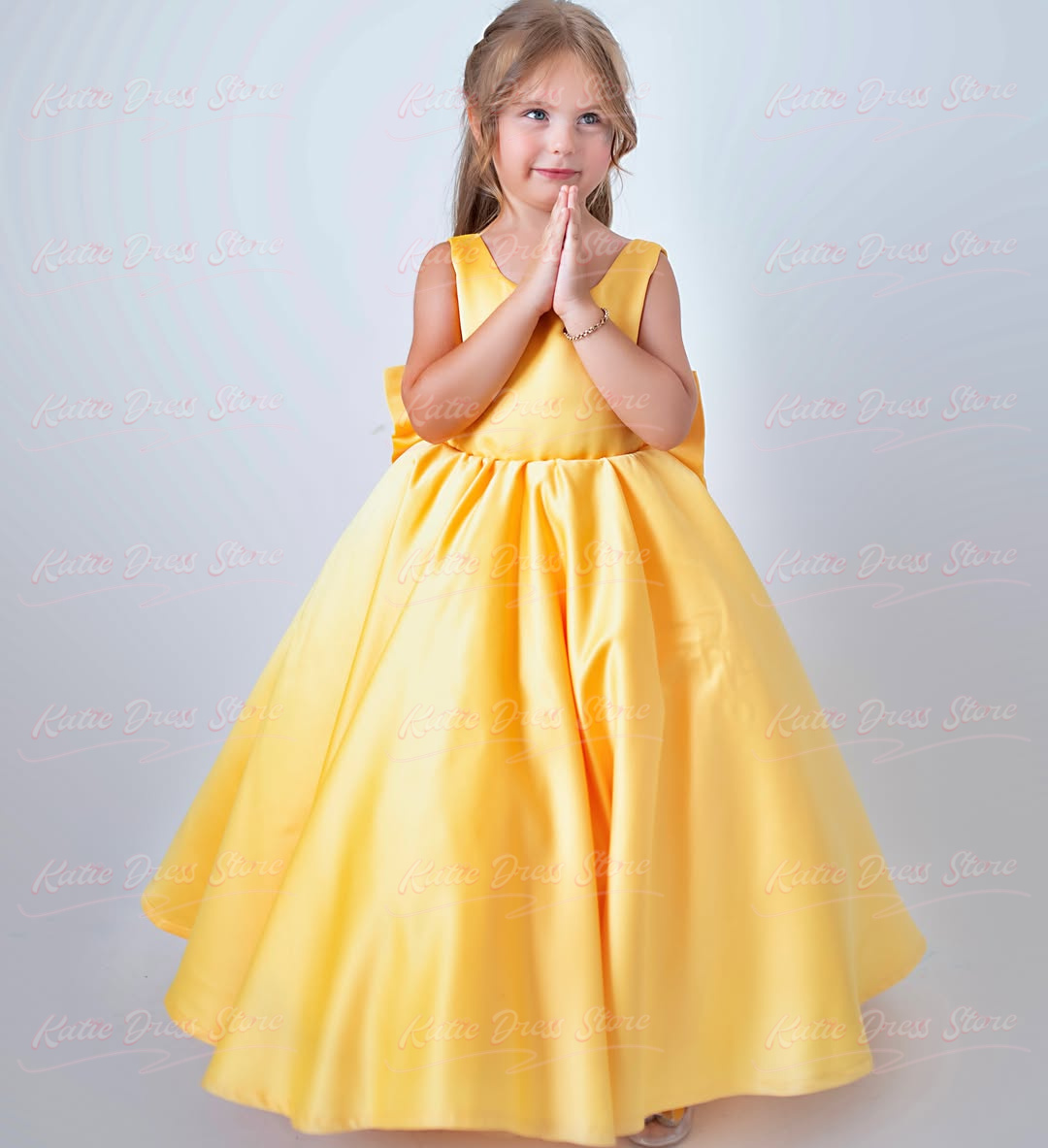 فستان زهور من الساتان الأصفر ا - مراجعة Embroidery Yellow Dress وسعره