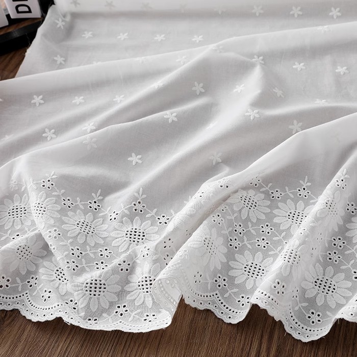 1 ياردة من قماش القطن المطرز ب - مراجعة Embroidery Cotton Shirt وسعره